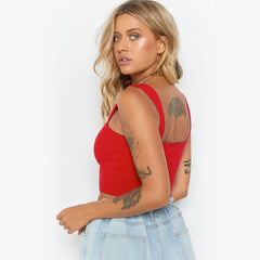 Summer New Fashion Women Crop Top Sexy Sleeveless Tank Tops T-shirt - titoama