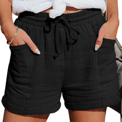 Women's High-waisted Wide Loose Leg Shorts