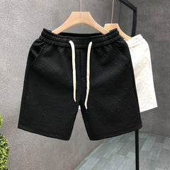 White Jacquard Shorts For Men Shorts - titoama