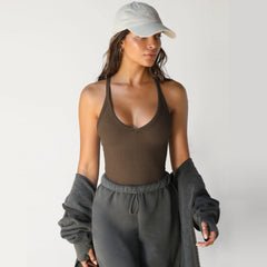 Knitted Vest Sexy Slim Top
