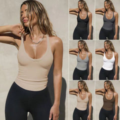 Knitted Vest Sexy Slim Top