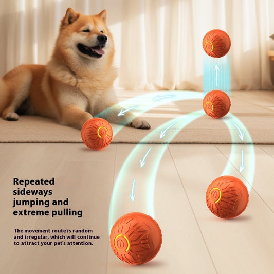 Automatic Jumping Dog Ball - Interactive Luminous Toy for Active Dogs