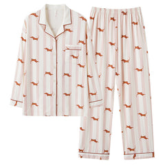 Fashionable Pure Cotton Couple Pajamas - titoama